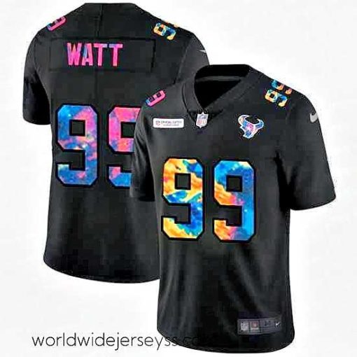 Exceptionally fashioned Houston Texans 99 J J  Watt Nike Multi Color Black 2020 NFL Crucial Catch Vapor Untouchable Limited Jersey