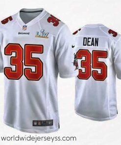 Exceptionally fashioned Jamel Dean Buccaneers White Super Bowl Lv Game Fashion Jersey