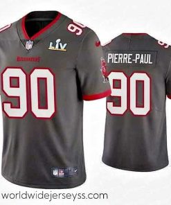 Exquisitely designed Jason Pierre Paul Buccaneers Pewter Super Bowl Lv Vapor Limited Jersey