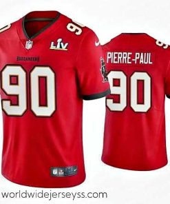 Exceptionally fashioned Jason Pierre Paul Buccaneers Red Super Bowl Lv Vapor Limited Jersey