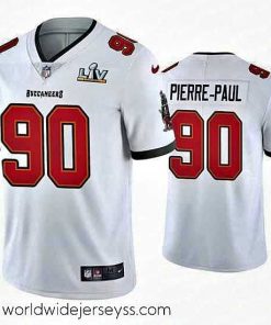 Marvelously styled Jason Pierre Paul Buccaneers White Super Bowl Lv Vapor Limited Jersey