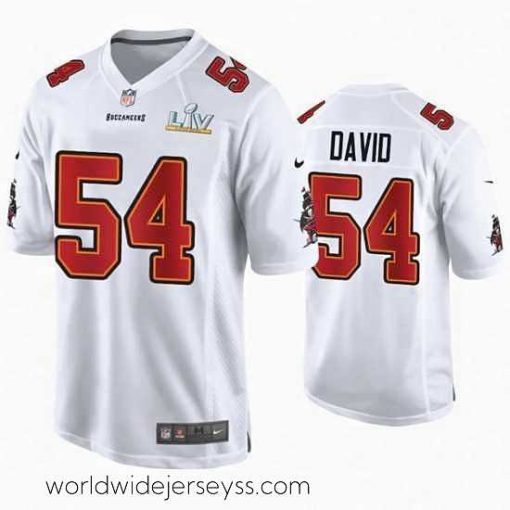 Exceptionally fashioned Lavonte David Buccaneers White Super Bowl Lv Game Fashion Jersey