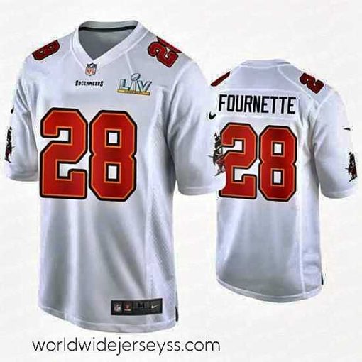 Superbly made Leonard Fournette Buccaneers White Super Bowl Lv Game Fashion Jersey