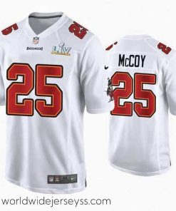 Marvelously styled Lesean Mccoy Buccaneers White Super Bowl Lv Game Fashion Jersey