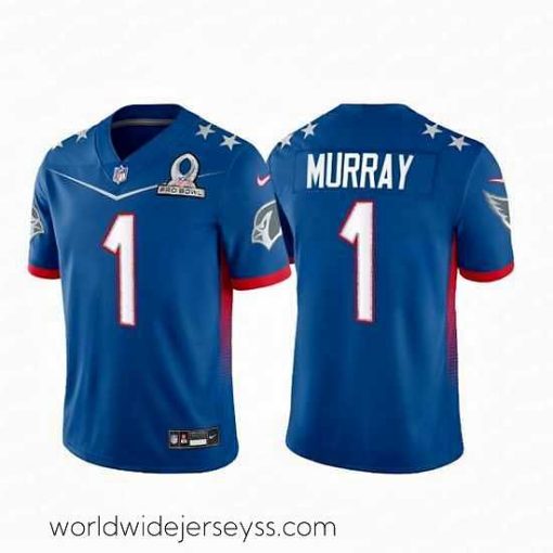 Superbly made 2022 NFL Pro Bowl Arizona Cardinals 1 Kyler Murray NFC Blue Jersey