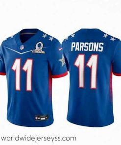 Superbly made 2022 NFL Pro Bowl Dallas Cowboys #11 Micah Parsons NFC Blue Jersey