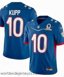 Superbly made 2022 NFL Pro Bowl Los Angeles Rams 10 Cooper Kupp NFC Blue Jersey
