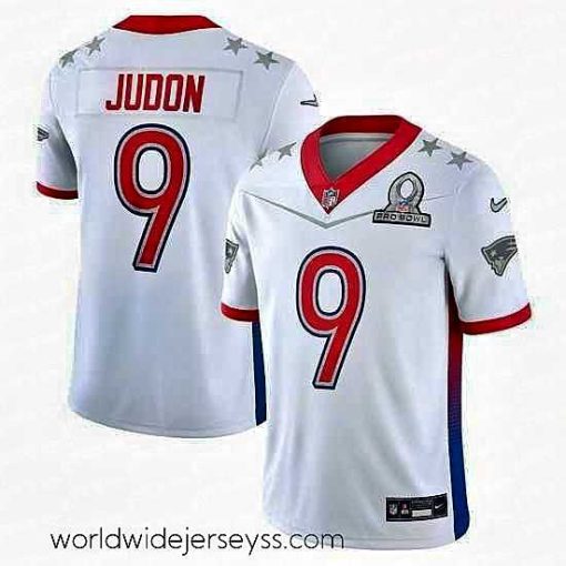 Exceptionally fashioned 2022 NFL Pro Bowl New England Patriots 9 Matthew Judon AFC White Jersey
