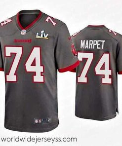 Exceptionally fashioned Ali Marpet Buccaneers Pewter Super Bowl Lv Game Jersey
