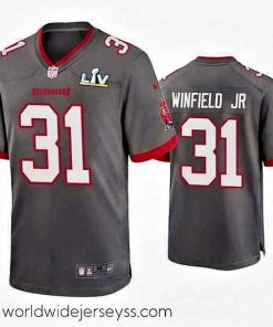 Finely crafted Antoine Winfield Jr. Buccaneers Pewter Super Bowl Lv Game Jersey
