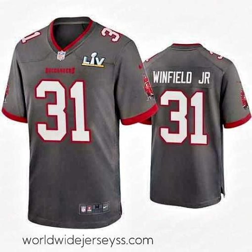 Finely crafted Antoine Winfield Jr. Buccaneers Pewter Super Bowl Lv Game Jersey