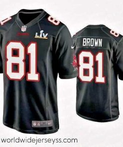 Finely crafted Antonio Brown Buccaneers Black Super Bowl Lv Game Fashion Jersey