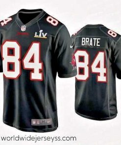 Marvelously styled Cameron Brate Buccaneers Black Super Bowl Lv Game Fashion Jersey