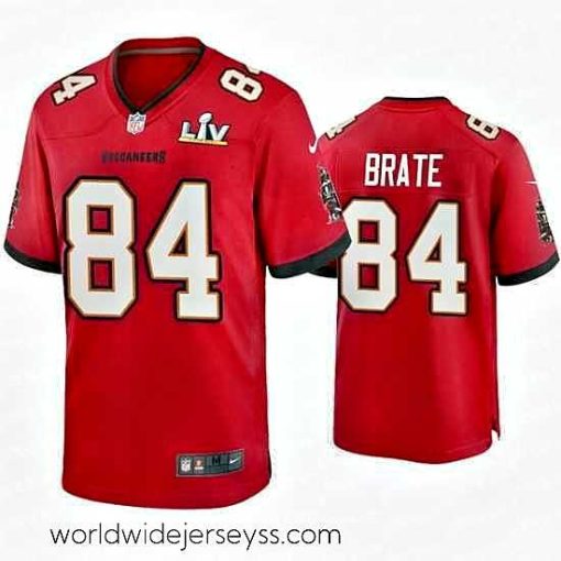 Marvelously styled Cameron Brate Buccaneers Red Super Bowl Lv Game Jersey