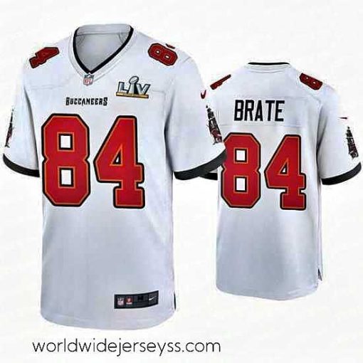 Finely crafted Cameron Brate Buccaneers White Super Bowl Lv Game Jersey