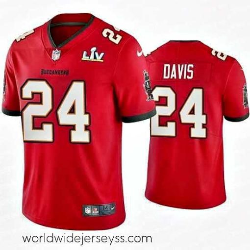 Marvelously styled Carlton Davis Buccaneers Red Super Bowl Lv Vapor Limited Jersey