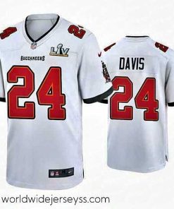 Marvelously styled Carlton Davis Buccaneers White Super Bowl Lv Game Jersey