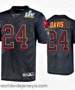 Superbly made Carlton Davis Tampa Bay Buccaneers Black Super Bowl Lv Jersey