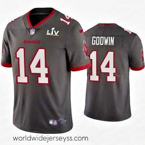 Exquisitely designed Chris Godwin Buccaneers Pewter Super Bowl Lv Vapor Limited Jersey