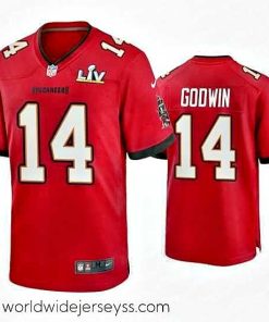 Exquisitely designed Chris Godwin Buccaneers Red Super Bowl Lv Game Jersey