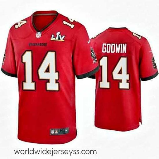 Exquisitely designed Chris Godwin Buccaneers Red Super Bowl Lv Game Jersey