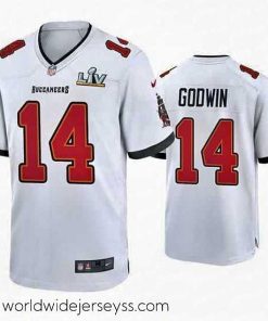 Exquisitely designed Chris Godwin Buccaneers White Super Bowl Lv Game Jersey