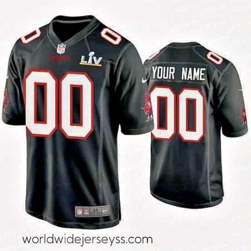 Marvelously styled Custom Buccaneers Black Super Bowl Lv Game Fashion Jersey