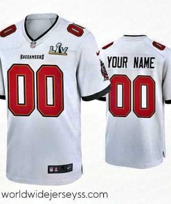 Exquisitely designed Custom Buccaneers White Super Bowl Lv Game Jersey