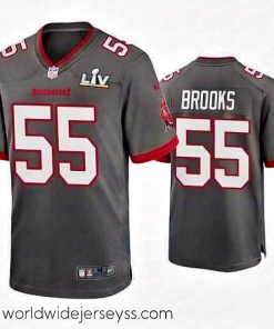Exquisitely designed Derrick Brooks Buccaneers Pewter Super Bowl Lv Game Jersey