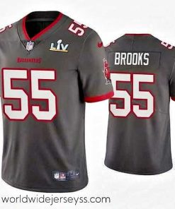 Exceptionally fashioned Derrick Brooks Buccaneers Pewter Super Bowl Lv Vapor Limited Jersey