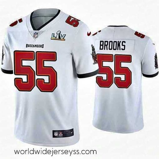 Exceptionally fashioned Derrick Brooks Buccaneers White Super Bowl Lv Vapor Limited Jersey