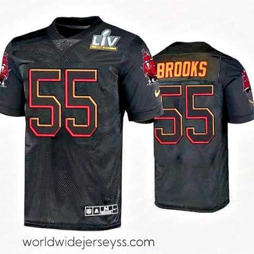 Finely crafted Derrick Brooks Tampa Bay Buccaneers Black Super Bowl Lv Jersey