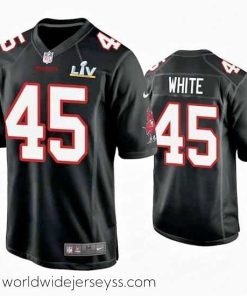 Exquisitely designed Devin White Buccaneers Black Super Bowl Lv Game Fashion Jersey