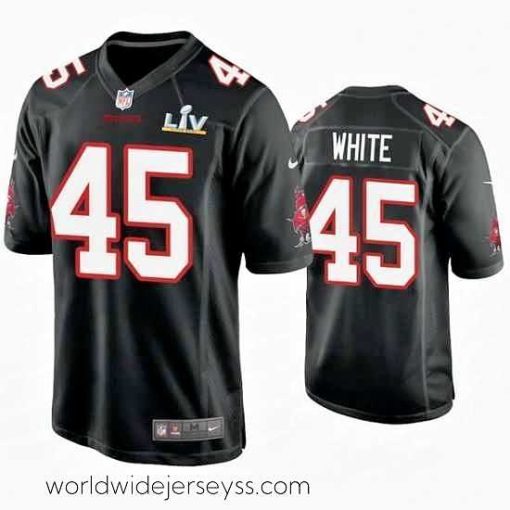 Exquisitely designed Devin White Buccaneers Black Super Bowl Lv Game Fashion Jersey