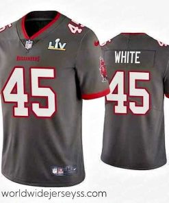 Finely crafted Devin White Buccaneers Pewter Super Bowl Lv Vapor Limited Jersey