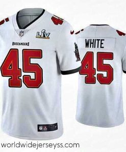 Exceptionally fashioned Devin White Buccaneers White Super Bowl Lv Vapor Limited Jersey