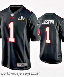 Finely crafted Greg Joseph Buccaneers Black Super Bowl Lv Game Fashion Jersey