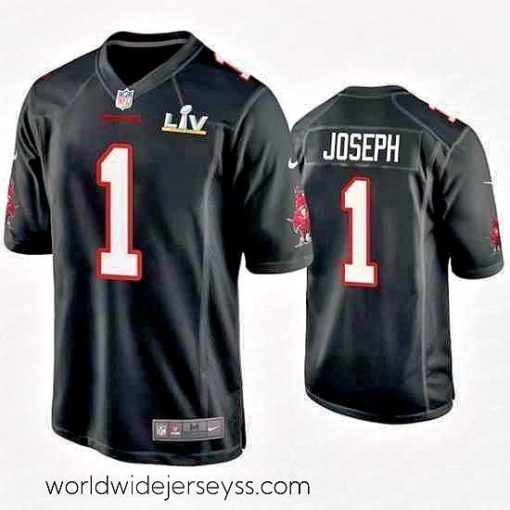 Finely crafted Greg Joseph Buccaneers Black Super Bowl Lv Game Fashion Jersey