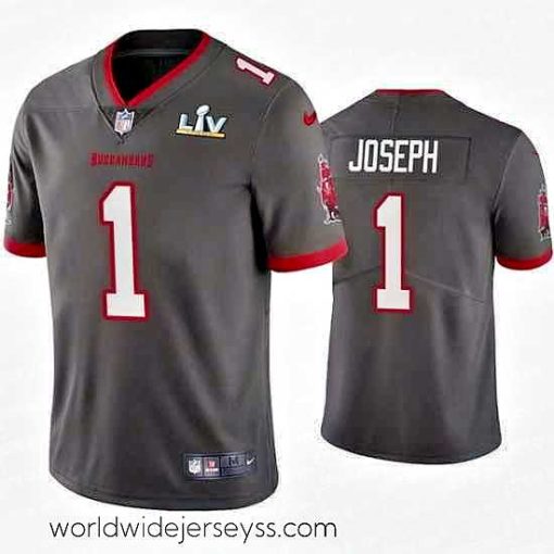 Marvelously styled Greg Joseph Buccaneers Pewter Super Bowl Lv Vapor Limited Jersey