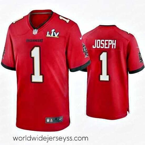 Superbly made Greg Joseph Buccaneers Red Super Bowl Lv Game Jersey