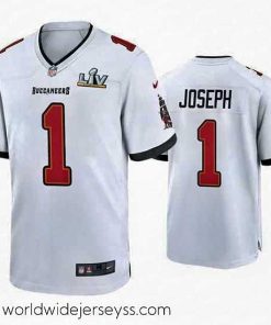 Finely crafted Greg Joseph Buccaneers White Super Bowl Lv Game Jersey