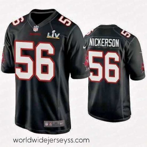 Marvelously styled Hardy Nickerson Buccaneers Black Super Bowl Lv Game Fashion Jersey