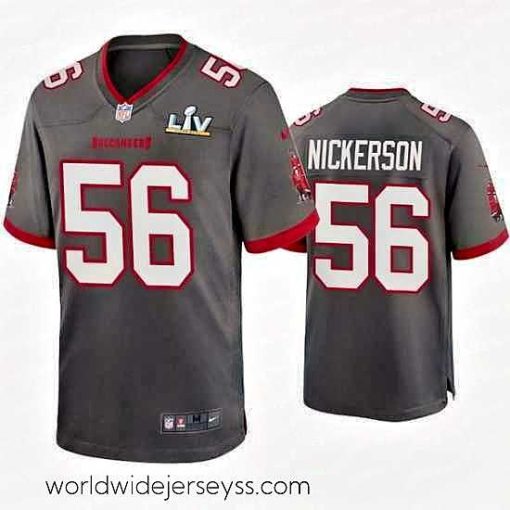 Exquisitely designed Hardy Nickerson Buccaneers Pewter Super Bowl Lv Game Jersey