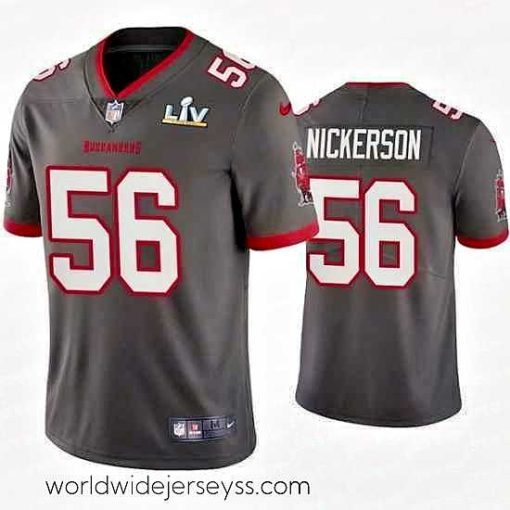 Finely crafted Hardy Nickerson Buccaneers Pewter Super Bowl Lv Vapor Limited Jersey