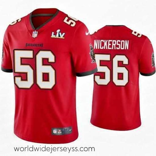 Finely crafted Hardy Nickerson Buccaneers Red Super Bowl Lv Vapor Limited Jersey