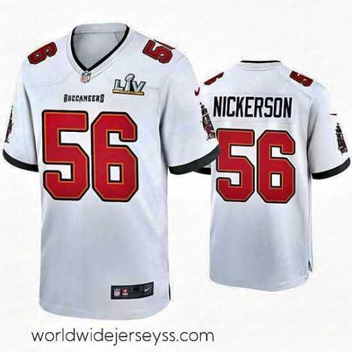 Finely crafted Hardy Nickerson Buccaneers White Super Bowl Lv Game Jersey