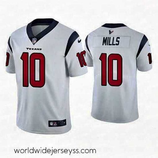 Marvelously styled Houston Texans 10 Davis Mills White Vapor Untouchable Limited Stitched Jersey