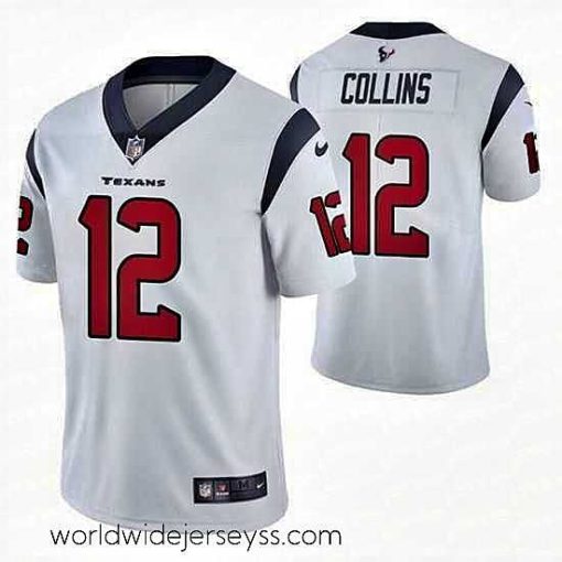 Superbly made Houston Texans 12 Nico Collins White Vapor Untouchable Limited Stitched Jersey