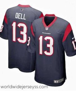 Marvelously styled Houston Texans 13 Tank Dell Navy Stitched Game Jersey