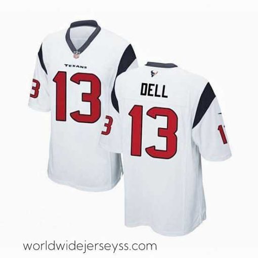 Marvelously styled Houston Texans 13 Tank Dell White Stitched Game Jersey